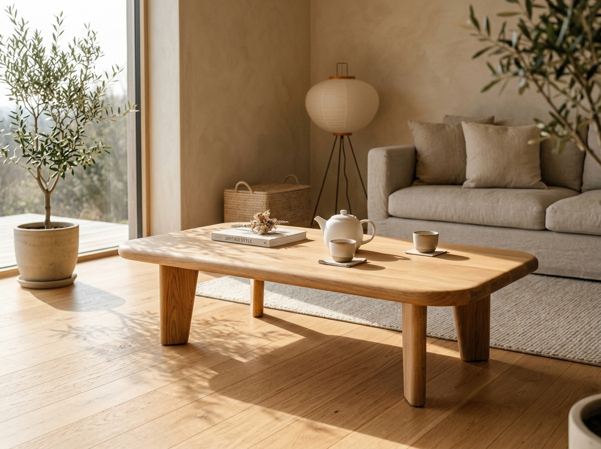 Oakinza Solid White Oak Coffee Table