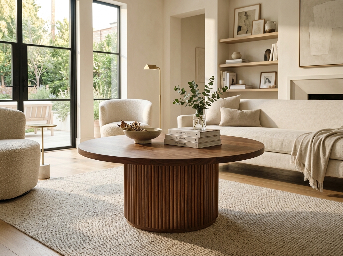 The Solstice Fluted Round Table